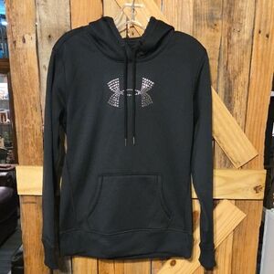 Under Armour Black Hoodie with Silver Accents